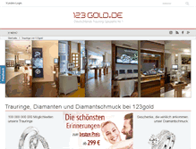 Tablet Screenshot of 123gold.de
